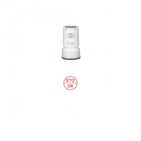 Pre Inked DY20 Stamp 15mm round
